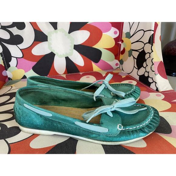 BC FOOTWEAR  LOAFERS EMERALD GREEN SHOES US 7.5 - Picture 7 of 10